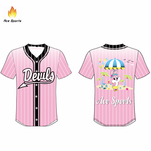 Maglia da Baseball completamente personalizzata sublimazione per lo <span class=keywords><strong>sport</strong></span> e il tempo libero - Product Image 2