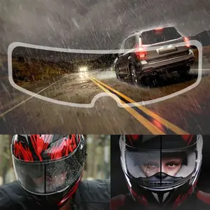Нано универсальная мотоциклетная Полнолицевая накладка на шлем прозрачная непромокаемая пленка против дождя прозрачная противотуманная для K3 K4 AX8 LS2 HJC MT шлем