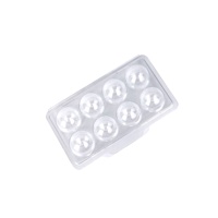 Boîte de 8 truffes au chocolat, emballage en plastique transparent, boîte à clapet, plateau transparent pour Brigadeiro