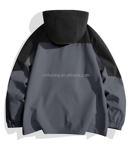 Veste <span class=keywords><strong>d</strong></span>'extérieur unisexe imperméable coupe-vent pour hommes et femmes, groupe <span class=keywords><strong>d</strong></span>'achat, longue fermeture éclair hydrofuge - Product Image 6