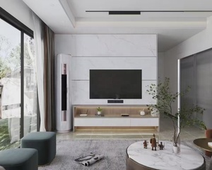 Meuble de télévision italien moderne 2025 rectangulaire en <span class=keywords><strong>dalle</strong></span> de roche Meuble de salon polyvalent pour chambre Entrée Atelier et rangement à l'hôpital - Product Image 1