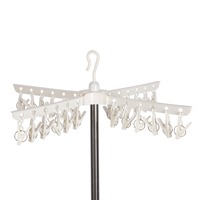 Porte-vêtements autoportant Support portable Pliant Séchoir à linge Cintres pour vêtements