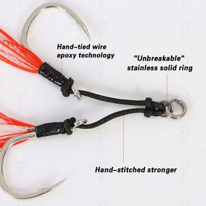 Anzuelos de Pesca de Acero con Alto Contenido de Carbono de Buena Calidad 1/0 2/0 3/0 4/0 5/0, Accesorios de Pesca de Agua Salada y Agua Dulce, Anzuelos de Pesca con Señuelo - Product Image 5
