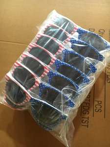 نظارات شمسية هدية ترويجية مع علم الولايات المتحدة الأمريكية طباعة عدسة UV400 شعار مخصص للرجال عينة مجانية - Product Image 5