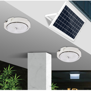 Plafonnier LED <span class=keywords><strong>solaire</strong></span> suspendu 50W, 100W, 150W, 200W, <span class=keywords><strong>lampe</strong></span> d'extérieur et d'<span class=keywords><strong>intérieur</strong></span> à énergie <span class=keywords><strong>solaire</strong></span> avec couloir linéaire pour le jardin - Product Image 5