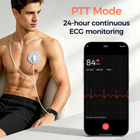 Logo Kustom Android IP68 Tahan Air Tanpa Layar ECG HRV Band Unisex Pelacak Kebugaran & Aktivitas Detak Jantung Oksigen Darah SDK