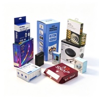Boîte d'emballage en carton ondulé personnalisée, écologique et recyclable, avec impression mate et fond à verrouillage pour appareils photo et produits électroniques 3C, petites séries