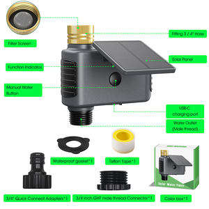 Programmateur d'arrosage WiFi à connexion directe solaire pour petits jardins, pelouses, plantes en pot, patios, et irrigation goutte à goutte - Product Image 4