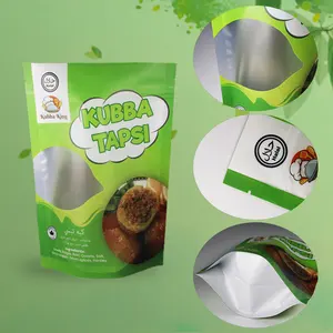 Bolsa personalizada para embalaje de frutas secas y vegetales secos con cremallera resellable, bolsa de pie a prueba de olores, papel de aluminio para embalaje de alimentos