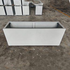 Chất Lượng Cao Tùy Chỉnh Lớn Cao Dài Trồng Hộp Thép Không Gỉ Ngoài Trời Vườn Chậu Hoa Với Corten Thép Bền Phong Cách - Product Image 1