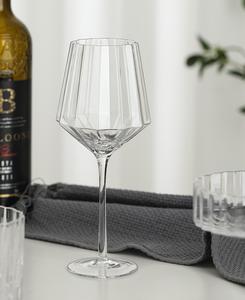 클래식 아메리칸 스타일 꽃 튤립 와인잔 크리스탈 글라스 301-400ml 용량 버건디 & 레드 호텔용 - Product Image 6