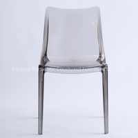 Chaises de banquet de mariage en plastique transparent de style européen contemporain, mobilier pour événements et fêtes à domicile au design moderne