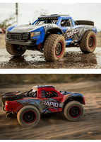 JJRC Q130 1/14 4WD Camion RC Brushless 70KM/H 2.4GHz Haute Vitesse Tout-Terrain RTR