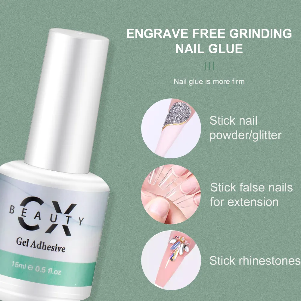 Nagelspitzen-Klebstoff-Gel Großhandel 15 ml für Nagelspitzen professionelles schnelles Trocknen für Nägel anpassbares Logo