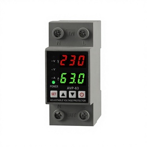 Protecteur de surtension réglable monophasé AC 230V 63A, disjoncteur électronique en cuivre avec <span class=keywords><strong>récupération</strong></span> automatique - Product Image 4