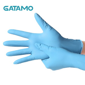Gants de sécurité jetables en gros de l'usine Gatamo G81, 6 mil, 5 mil, 3,5 grammes, bleu, noir, sans poudre, en <span class=keywords><strong>nitrile</strong></span> - Product Image 3