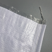 Sac en plastique tissé PP blanc en gros pour la logistique chimique, résistant à l'humidité, laminé, prix fabricant