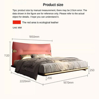 Lit King Size de Luxe en Cuir Écologique Blanc Crème, Design Moderne et Confortable, Prix de Gros pour Chambre d'Enfant