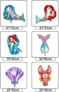 Kit di Palloncini ad Arco con Tema Sirena, Decorazioni per Feste di <span class=keywords><strong>Compleanno</strong></span> per Ragazze, Accessori per Feste a Tema La Sirenetta - Product Image 4