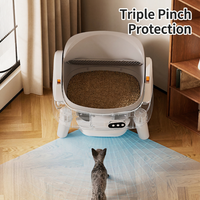 Bac à litière pour chat intelligent, grand espace, entièrement automatique, autonettoyant, anti-odeur, en plastique, modèle OEM ZS9, 5,5 kg, accessoire premium