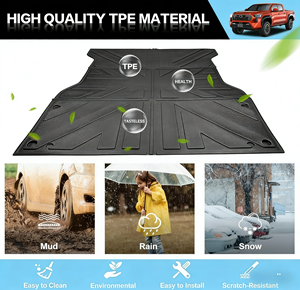 Tappetino per Bagagliaio <span class=keywords><strong>3D</strong></span> in TPE Antiscivolo di Alta Qualità Facile da Pulire per <span class=keywords><strong>Ford</strong></span> F-150 SuperCrew 5.5FT 2015-2023 - Product Image 2