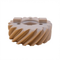 Engranaje Helicoidal PEEK D20-D80 Resistente al Desgaste, Alta Temperatura 250C, Mecanizado CNC