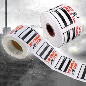 Pegatinas Adhesivas Transparentes de Vinilo Impermeable de 2x2 Pulgadas para Parabrisas, Recordatorio de Servicio de Mantenimiento Automotriz y Cambio de Aceite para Autos - Product Image 2