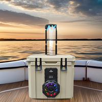 Glacière isotherme moderne 32L en PE avec haut-parleur, logo personnalisé, multifonctionnelle pour la plage, le camping et la chasse