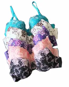 New Sexy Japan Flowers Embroider Mesh Lace Bra panties set Lingerie Plus Size Bra Removed Cookies Style lingerie