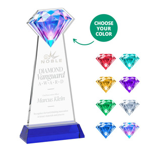 Trofeo de Cristal Personalizado con Logotipo Grabado, Premio Noble Diamond <span class=keywords><strong>Vanguard</strong></span>, para Reconocimiento de Innovación Corporativa - Product Image 2