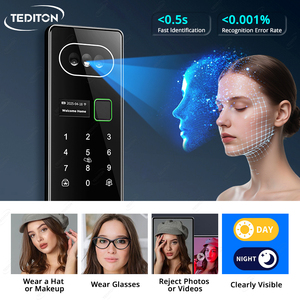 Videoportero Inteligente con Reconocimiento Facial, Cerradura de Puerta de Alta Seguridad Totalmente Automática con Huella Dactilar Electrónica Integrada para Entrada - Product Image 4