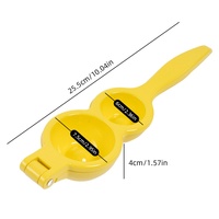Aluminium handmatige citroenenpers & -squeezer met roestvrijstalen messen voor citrusvruchten - duurzaam keukenaccessoire, handwas