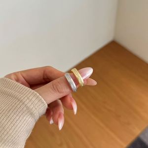 Dylam High Jewelry Supplier <b>Dainty</b> Frosted Surface Sterling Silver Eternity Band 5A Cubic Zirconia Engagement Promise <b>Ring</b> - Product Image 3