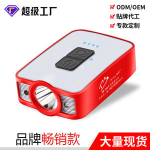 Lampe frontale LED rechargeable USB Hannah HN-T56 avec clip pour chapeau, idéale pour la pêche nocturne, le camping et la vente ambulante - Product Image 2