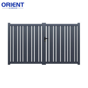 Precio al por mayor Puerta voladiza de aluminio Villa Entrada principal Puerta corredera de jardín de aluminio eléctrica Puertas batientes de aluminio - Product Image 3