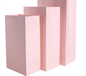 Sac en papier kraft biodégradable blanc 80-100 g/m² 6 lb avec poignée Flexiloop, sans odeur chimique, étiquette 3 kg pour bougies, artisanat, cadres photo - Product Image 3