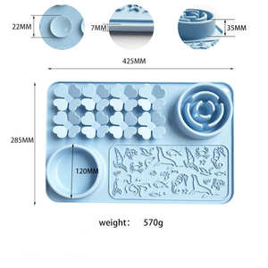 <span class=keywords><strong>Tapis</strong></span> <span class=keywords><strong>de</strong></span> recherche d'animaux domestiques en silicone Bol d'alimentation pour animaux <span class=keywords><strong>de</strong></span> compagnie Mangeoire pour chats Tampon à lécher multi-aliments avec ventouses - Product Image 6