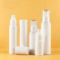 Bouteilles de lotion à pompe vides avec logo imprimé personnalisé, plusieurs tailles, en PP, pour emballages cosmétiques de shampoing et de soins de la peau avec pompe sans air