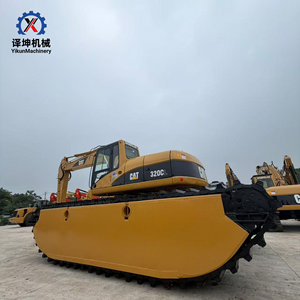 Excavadora Anfibia Usada de Alta Potencia Cat 320CL, Excavadora Anfibia Caterpillar 320 para Uso en Pantanos, Zonas Húmedas, Ríos - Product Image 3