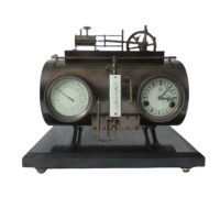 Automatisme industriel massif de style français en laiton, à vapeur, 8 jours d'autonomie