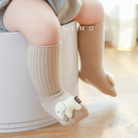 Chaussettes pour bébé, chaussettes en coton en vrac pour nouveau-né, chaussettes de sol pour bébé avec dessin animé 3D, antidérapantes