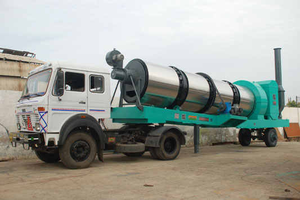 Eficiente planta móvil de tambor de asfalto de combustible 20 a 120 TPH para la construcción de carreteras en la India Mezcladoras de asfalto - Product Image 2