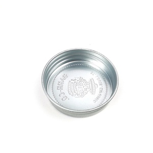 Tapa metálica redonda de hojalata personalizada con rosca para botellas de vidrio de cosméticos y alimentos, tapa exterior rizada al por mayor, directo de fábrica - Product Image 3