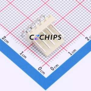 5VMBA050 Wire-to-Board Pin Header Bent Lead Through Hole,P=2.54mm Connector 1x5P 2.5mm Right Angle Insert 5P - Product Image 1