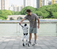 Robot populaire Qiyuans T1 à double morphologie, mouvement silencieux sur roues pour intérieur, robot quadrupède pour extérieur, adapté aux terrains complexes