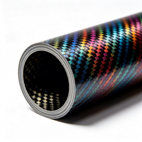 Tube en fibre de carbone OEM, finition brillante, mate ou métallisée, coloré, 3K, tissage uni ou sergé, pour l'aérospatiale, les drones, les vélos, les applications médicales, les caméras RC