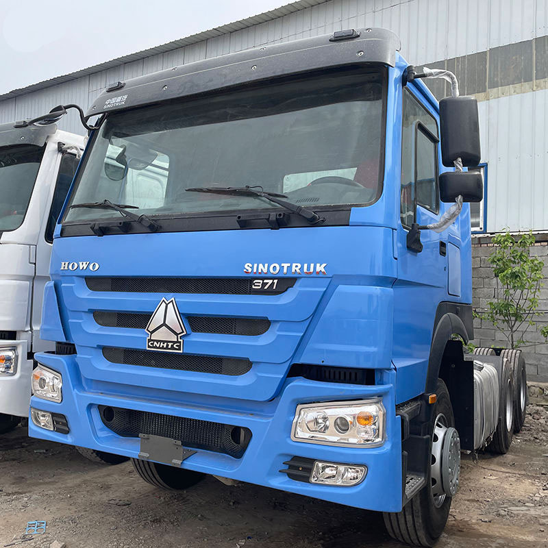 Подержанный 6x4 грузовик с головкой 420hp дизельный трактор Howo 10 пневматическая подвеска Sinotruck руководство Euro 2 для продажи