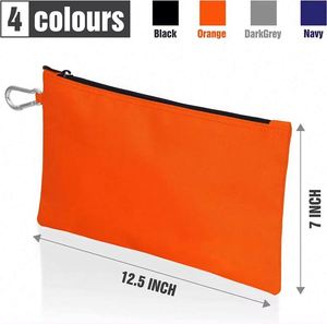 BSCI Factory Factory OEM Cotton Canvas <b>Tool</b> <b>Bag</b> Heavy Duty Storage <b>Bag</b> <b>Small</b> <b>Tool</b> Pouch with Zipper - Product Image 5