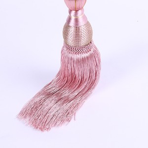 Accessori per tende di lusso per decorazioni per la casa Tiebacks in nappa per tende in macramè decorativo <span class=keywords><strong>con</strong></span> palla appesa - Product Image 4