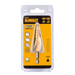 Broca escalonada DeWalt de 14-25 mm con vástago hexagonal métrico para perforación de acero y metal - Product Image 2